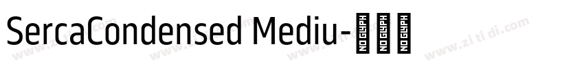 SercaCondensed Mediu字体转换